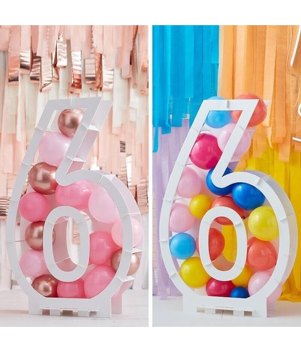 Ballon Mozaïek kit Cijfer 6