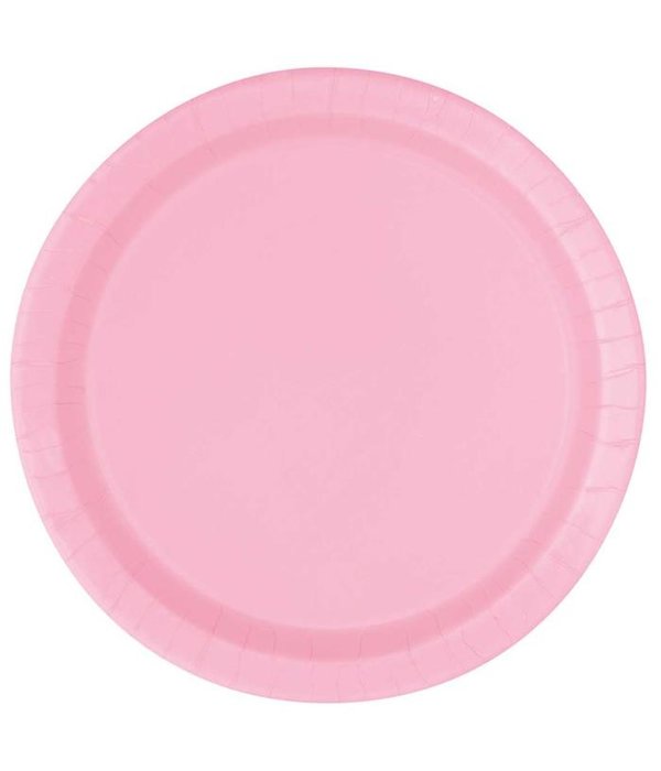 Feestbordjes Lichtroze (16st)