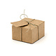 Vierkante Geschenkdoosjes Kraft (10st)
