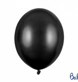 Metallic Ballonnen Zwart - 50 Stuks