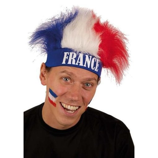 Haarband + pruik Frankrijk