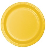 Feestbordjes Schoolbus Geel 23cm (8st)