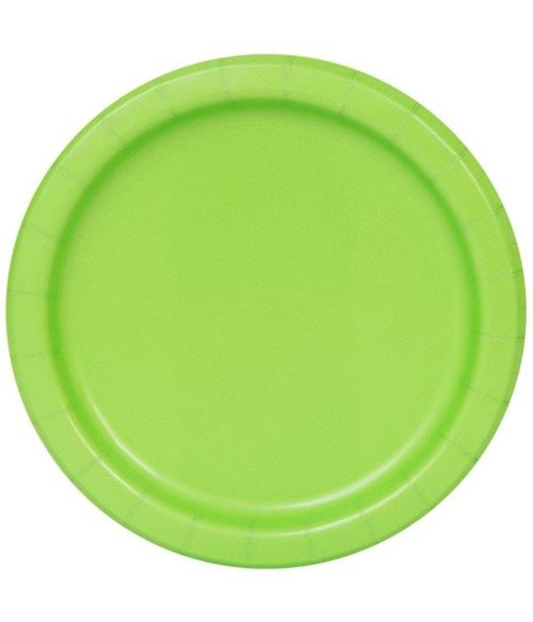 Bordjes Lime Groen 20 Stuks - 18 cm