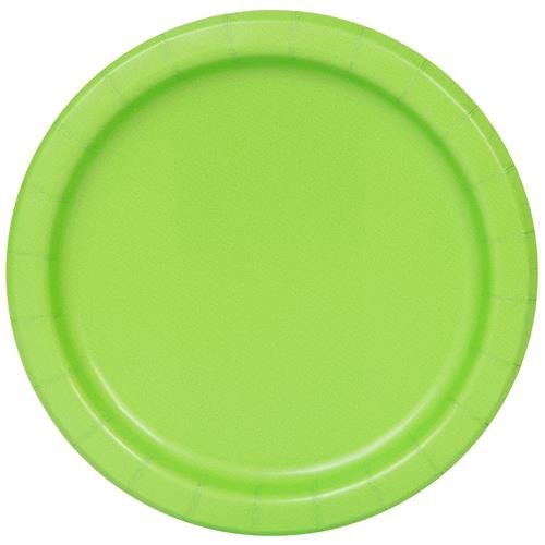 Bordjes Lime Groen 20 Stuks - 18 cm afbeelding