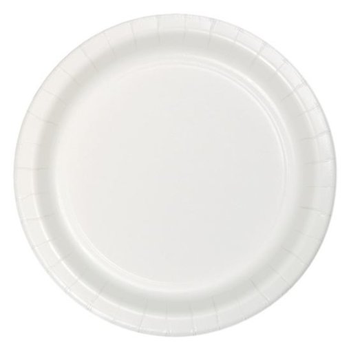 Bordjes Wit 23cm (8st)