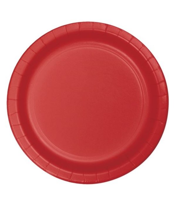 Feestbordjes Classic Rood 23cm (8st)