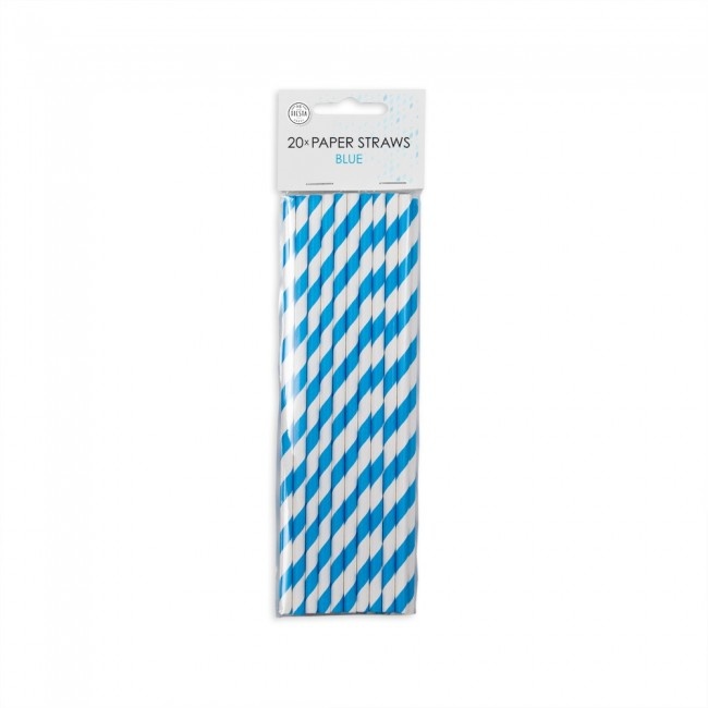 Rietjes Blauw/Wit Gestreept (20st) afbeelding