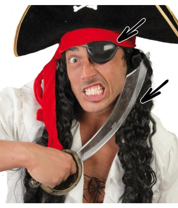 Piraten Zwaard Met Ooglapje