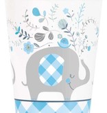 Bekers Olifant Blauw Geboorte Jongen (8st)
