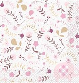 Servetten Olifant Baby Roze Meisje (16st)