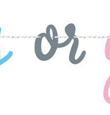 Letterslinger Gender Reveal 'Boy or Girl' (213cm)