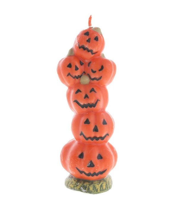 Kaars Pilaar Pompoenen (19cm)