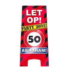 Waarschuwingsbord 50 Abraham