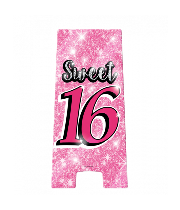 Waarschuwingsbord Sweet 16