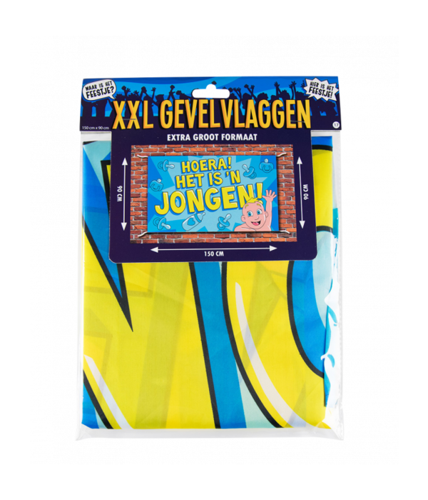 Gevelvlag Geboorte Jongen XXL