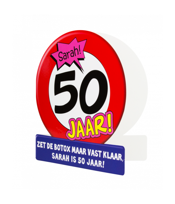 Sarah Wenskaart Verkeersbord