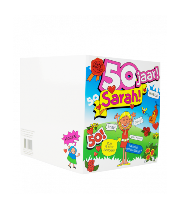 Sarah Wenskaart Cartoon