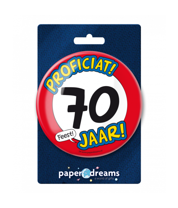 XL Button 70 jaar