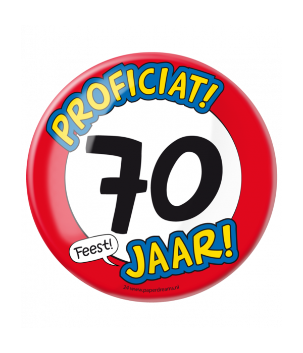 XL Button 70 jaar