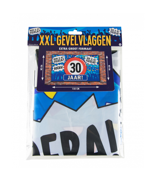Gevelvlag 30 Jaar 90x150cm