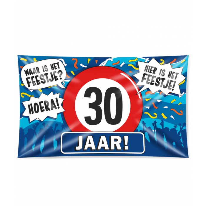 Gevelvlag 30 Jaar 90x150cm afbeelding