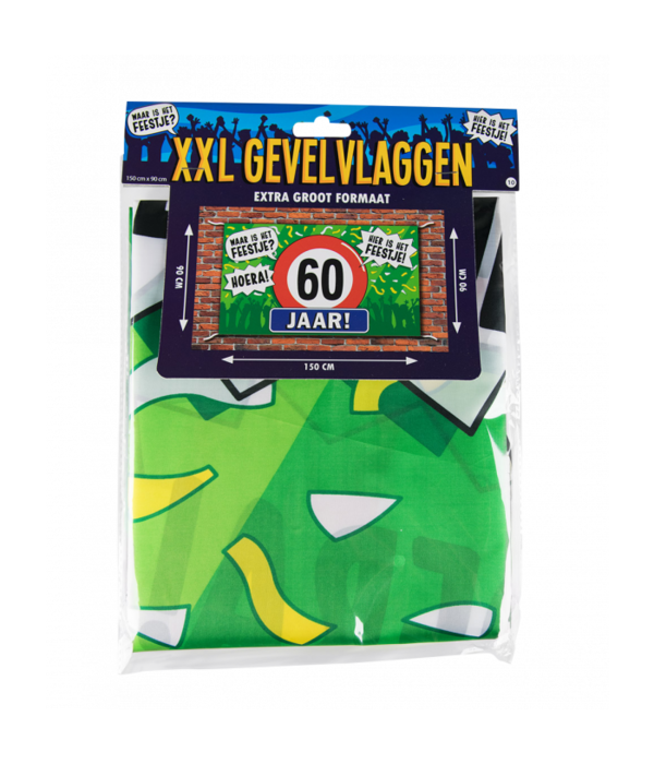 Gevelvlag 60 jaar 90x150cm