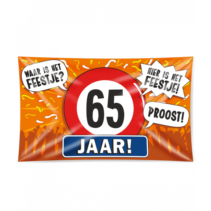 Gevelvlag 65 Jaar 90x150cm afbeelding