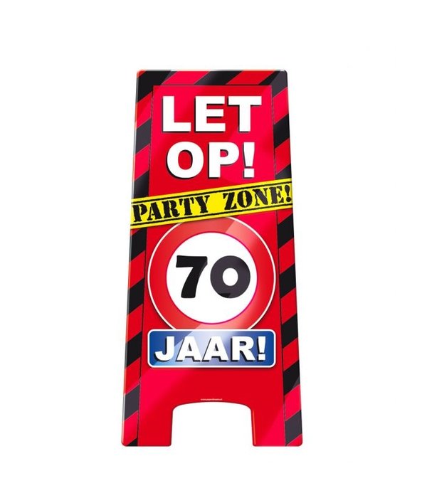 Waarschuwingsbord 70 jaar