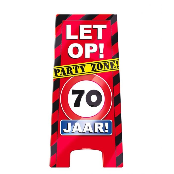 Waarschuwingsbord 70 jaar