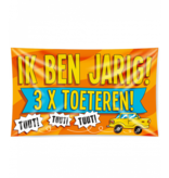 Gevelvlag Verjaardag 3x toeteren