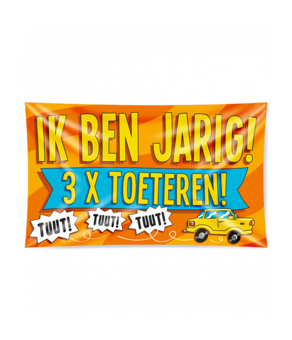 Gevelvlag Verjaardag 3x toeteren