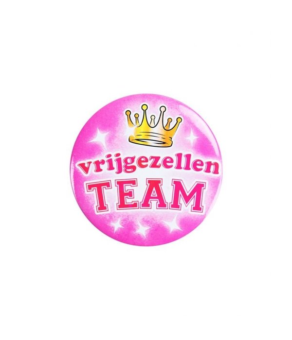 Button Vrijgezellen Team Vrouw Klein