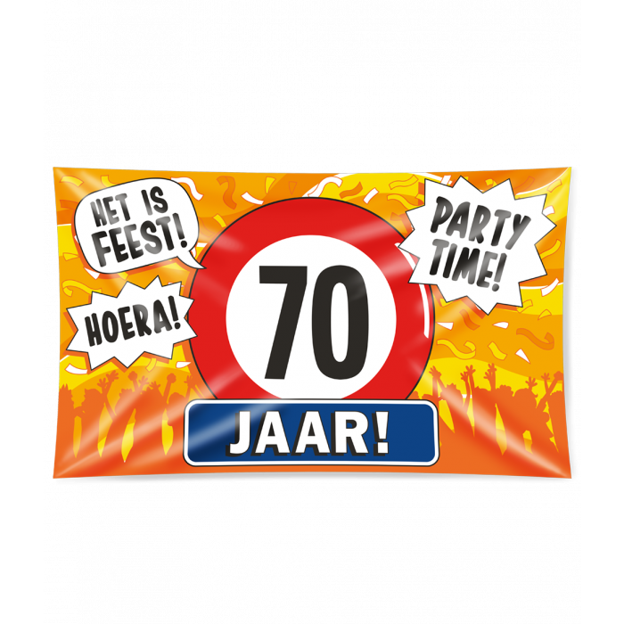 Gevelvlag 70 jaar 90x150cm afbeelding