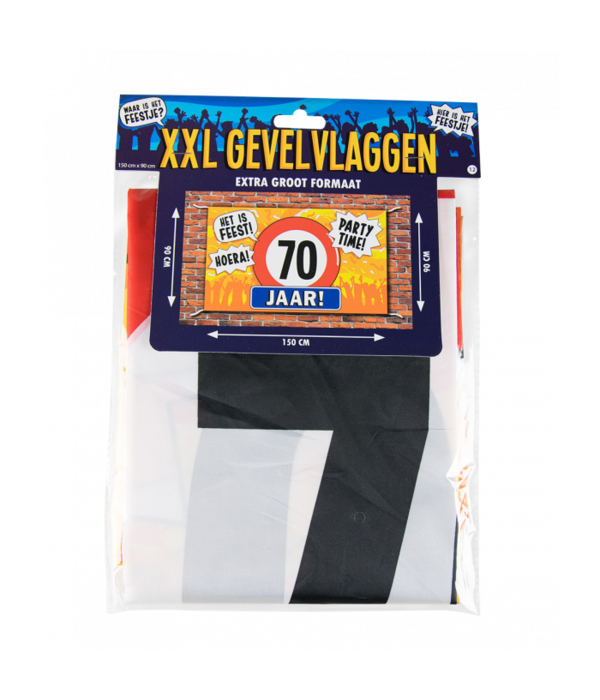 Gevelvlag 70 jaar 90x150cm