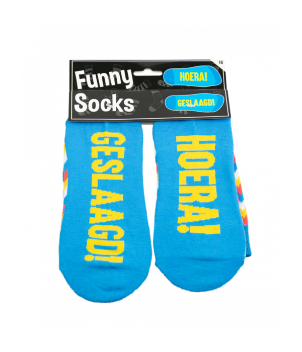 Funny sokken - Hoera Geslaagd!