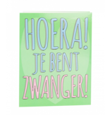 Suprise Card Hoera je bent zwanger