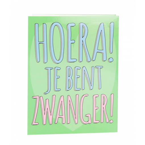 Suprise Card Hoera je bent zwanger