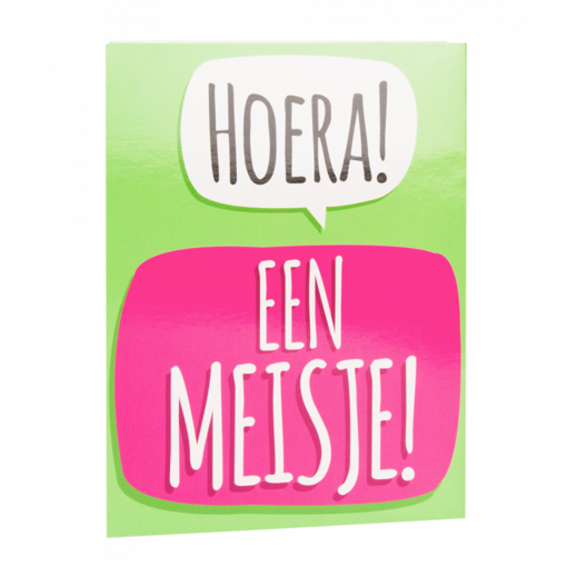 Surprise Card - Hoera een meisje