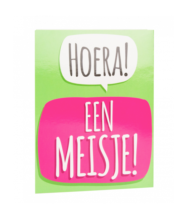 Surprise Card - Hoera een meisje