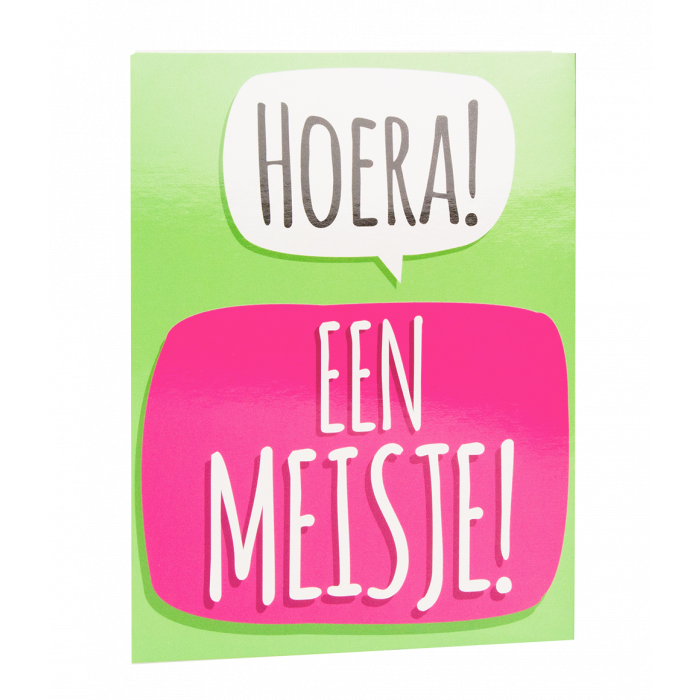 Surprise Card - Hoera een meisje afbeelding