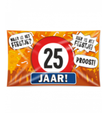 Gevelvlag 25 jaar 90x150 cm