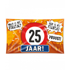 Gevelvlag 25 jaar 90x150 cm