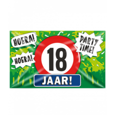 Gevelvlag 18 jaar 90x150 cm