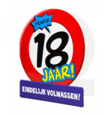 Wenskaart Verkeersbord 18 Jaar
