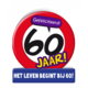Wenskaart Verkeersbord 60 Jaar