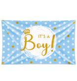 Gevelvlag It's a Boy! Blauw (150x90cm)
