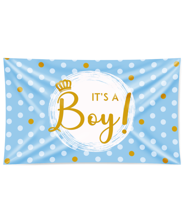 Gevelvlag It's a Boy! Blauw (150x90cm)