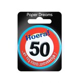 Button klein - 50 jaar verkeersbord