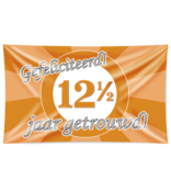 Gevelvlag 12,5 Jaar Getrouwd Brons (150x90cm)