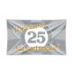 Gevelvlag 25 Jaar Getrouwd Zilver (150x90cm)
